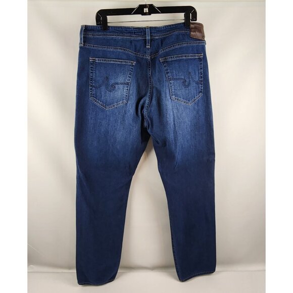 AG Adriano Goldschmied Jeans Mens 36x31 Everett Slim Straight Blue - Picture 8 of 11